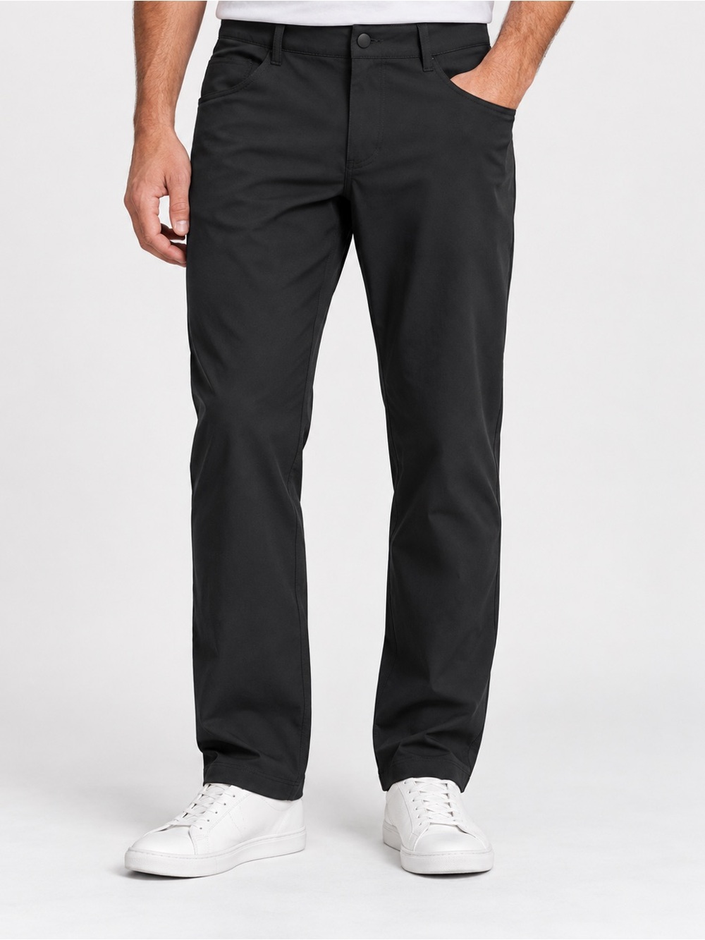 Lululemon Men’s Warpstreme Pants Black Size 36 Straight Leg Stretch 5 pockets
